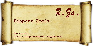 Rippert Zsolt névjegykártya